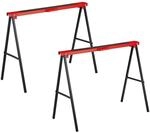 Relaxdays Arbeitsbock, 2er Set, klappbar, 100 kg, HxBxT: 78 x 100 x 49 cm,