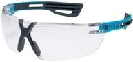 Uvex X-Fit Pro Schutzbrille - Transparente Arbeitsbrille - Blau-Schwarz