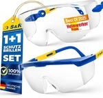S&R Schutzbrille Arbeitsschutzbrille Schutzbrillen Set &ndash; Augenschutzbrille mit