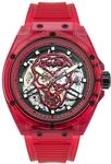 Police Watches Translucent Herren Uhr analog Automatik mit Silikon Armband