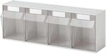 KAYSER GmbH Klarsichtmagazin f.4xD a.PS wei&szlig; B.600xT.168xH.207mm