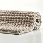 Aquanova Badematte Axel handgewebte Schlaufenstruktur (Linen, 60 x 60 cm)