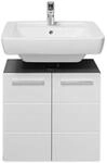 Stella Trading 36-416-P2 Gloss Wei&szlig; Glanz/Anthrazit WBU Waschbeckenschrank