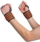 Sveltus Handgelenkschoner, verstellbar, Unisex, Erwachsene, Schwarz/Orange