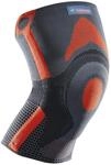 Verst&auml;rkte Patella-Knieorthese von Thuasne Sport - Grau/Orange - Gr&ouml;&szlig;e XL