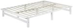 Homestyle4u Holzbett Palettenbett 140x200 cm Bett mit Lattenrost, Bettgestell...