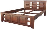 MASSIVMOEBEL24.DE | Oxford Bett Classic 180x200#253 Akazie, Farbe:Dunkelbraun
