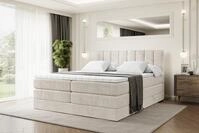 ALTDECOR Boxspringbett mit Matratze und Lattenrost, Topper, Polsterbett mit