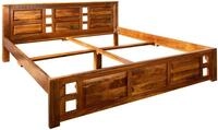 MASSIVMOEBEL24.DE | Oxford Bett Classic 200x200#254 Akazie, Farbe:Hellbraun...