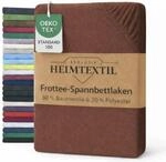 EXKLUSIV HEIMTEXTIL Frottee Spannbettlaken 140-160 x 200 cm 80% Baumwolle, 20%