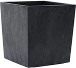 Siena Garden Pflanzgef&auml;&szlig;e Nizza Stone schwarz Betonoptik, 30 x 31 cm