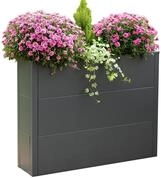 WESTMANN Metall Pflanzk&uuml;bel Talus XL Anthrazit Stahl Blumenkasten