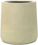 VIVANNO Blumentopf Fiberglas 40x40 cm Pflanzk&uuml;bel Frostsicher Vesuvcreme