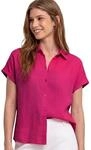 Street One Damen Dropped Shoulder Bluse aus Leinen