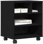vidaXL Druckerst&auml;nder Schwarz Eichen-Optik 41 x 32 x 48 cm, Moderner...