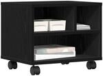 vidaXL Druckerst&auml;nder Schwarz Eichen-Optik 41 x 32 x 34,5 cm, Moderner