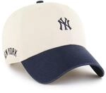 47 New York Yankees MLB Baserunner Sure Shot Clean Up Cap Beige Marineblau - One-Size