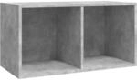 vidaXL Vinyl Aufbewahrungsbox mit 2 F&auml;chern Box Aufbewahrung Kasten LP...