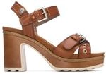 REFRESH - Sandalen Damen Kamel - Bequeme und vielseitige Schuhe - Casual Mode -