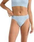 Sloggi Damen Unterhose Zero Feel Bliss High Leg, S, Light Blue