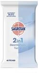 Sagrotan 2in1-Desinfektionst&uuml;cher &ndash; Zum Desinfizieren von H&auml;nden und Oberfl&auml;chen