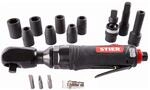 STIER Ratschenschrauber-Satz 33-1, 14 teilig Set, 1/2 Zoll Antrieb,