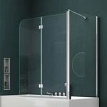 Mai & Mai Duschwand f&uuml;r Badewanne Badewannenwand Badewannenfaltwand 6mm