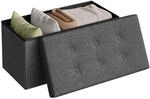 WOLTU Sitzhocker mit Stauraum Sitzbank faltbar Truhen Aufbewahrungsbox, Deckel