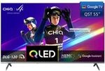 CHIQ U55QST 55 Zoll (140 cm) 4K UHD QLED Smart Google TV mit HDR10, ALLM & VRR, MEMC,
