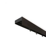 SN Deco - Vorhangschiene SH Set 1-l&auml;ufig schwarz 360cm, Gardinenschiene, vorgebohrt,
