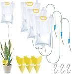 Relaxdays Tropfbew&auml;sserungsbeutel mit Gelbstickern, 4er Set, Pflanzen