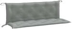 vidaXL Gartenbank-Auflagen 2 STK. Melange Hellgrau 150x50x7 cm Stoff
