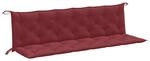 vidaXL Gartenbank-Auflagen 2 STK. Melange Weinrot 200x50x7 cm Stoff