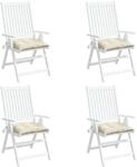 vidaXL Stuhlkissen 4er Set 40x40x7 cm Oxford Stoff Stuhlkissen Sitzkissen f&uuml;r...