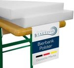 Beautissu 2er Set Bierbank Auflage 2x25x220cm &ndash; Schaumstoffpolster f&uuml;r...
