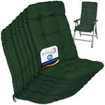Beautissu 8er Set Hochlehner Auflagen 120x50x8cm - Sitzpolster Set f&uuml;r...