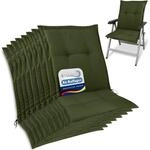 Beautissu 8er Set Premium Gartenstuhlauflage Niedriglehner 105x50x7cm Polster...