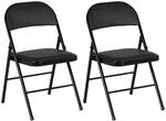 HOMCOM 2er Set Klappstuhl Campingstuhl mit Gepolsteter R&uuml;ckenlehne, Klappbar