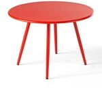 Oviala Palavas &ndash; Couchtisch, rund, Metall, 40 cm, Rot