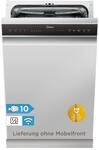 Midea MDWES1034CS-W Geschirrsp&uuml;ler Teilintegriert 45 cm, 10 Ma&szlig;gedecke, Einbau
