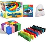 calmado - 360 TLG. Domino Steine aus Holz &ndash; Dominos Rallye Set f&uuml;r Kinder &