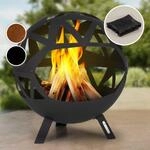 Blumfeldt Feuerschale, Robuste Outdoor Stahl-Feuerschale Gro&szlig; f&uuml;r Balkon &...