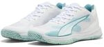 PUMA Damen Accelerate Turbo 4 W+ Game ON Hallenschuh, White-Baltic Sea...