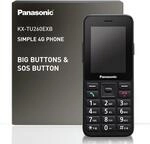 Panasonic KX-TU260EXB 4G Seniorenhandy Einfach zu bedienen, IP44, USB-C, bis zu 7.5St