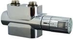 Mittenanschlussgarnitur Multiblock-Set inkl. Thermostatkopf und Blende in Chrom