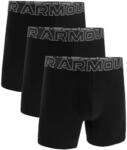 Under Armour Herren Boxershorts aus Performance-Baumwolle im 3er-Pack, 15 cm