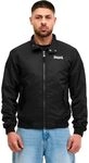 Lonsdale Herren Jacke schmale Passform AKELD, Black/Ecru/Tartan, M