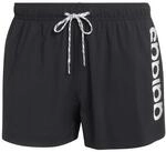 adidas Herren Logo Stretchy Knit Swim 3 Inch Swimwear, Black/White, 3XL
