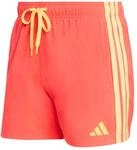 adidas Men's 3 Stripes Swim Shorts 5 INCH, Lucid red, L