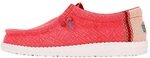 Hey Dude Wally Jute - Zapatos Estilo Mocas&iacute;n para Hombre, Claret Red/Silver...